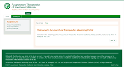 Desktop Screenshot of acupuncturetherapeutics.net