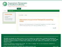 Tablet Screenshot of acupuncturetherapeutics.net