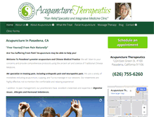 Tablet Screenshot of acupuncturetherapeutics.com